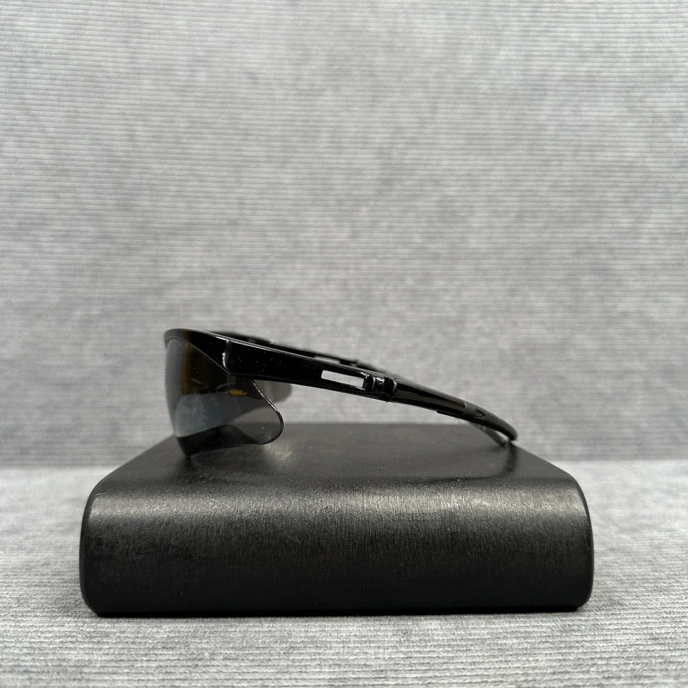 Genesis Z87+ Safety Sunglasses Black Wrap Around Frame Smoke Lens  Y2k